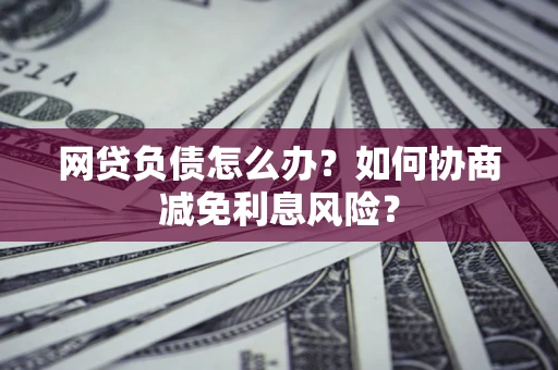 济南网贷负债怎么办？如何协商减免利息风险？