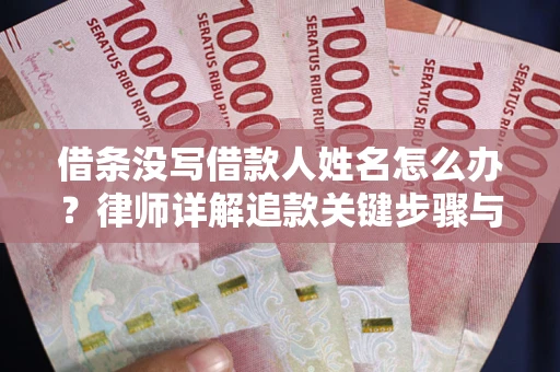 济南借条没写借款人姓名怎么办？律师详解追款关键步骤与证据链构建